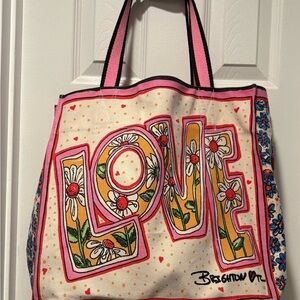 Brighton Love Tote Bag - Pink and Yellow